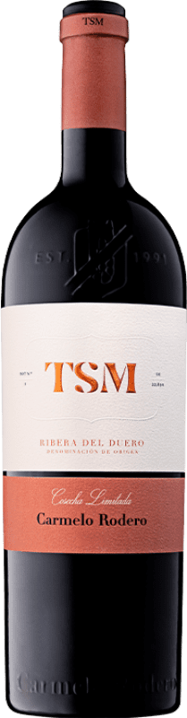 99,95 € Kostenloser Versand | Rotwein Carmelo Rodero TSM D.O. Ribera del Duero Kastilien und León Spanien Tempranillo, Merlot, Cabernet Sauvignon 75 cl
