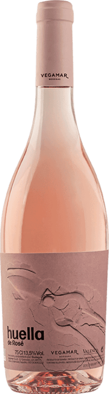 10,95 € Kostenloser Versand | Rosé-Wein Vegamar Huella de Rosé D.O. Valencia Valencianische Gemeinschaft Spanien Merlot Flasche 75 cl