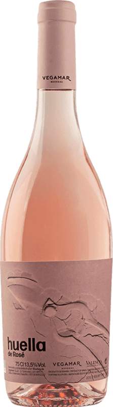 14,95 € Бесплатная доставка | Розовое вино Vegamar Huella Rosé Розе D.O. Valencia Сообщество Валенсии Испания Merlot бутылка 75 cl
