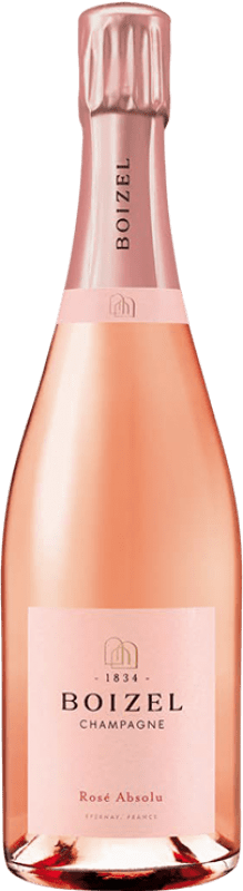 64,95 € 免费送货 | 玫瑰气泡酒 Boizel Rosé Absolu A.O.C. Champagne 香槟酒 法国 Pinot Black, Chardonnay, Pinot Meunier 瓶子 75 cl