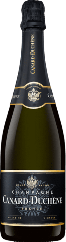 56,95 € 送料無料 | 白スパークリングワイン Canard Duchêne Vintage A.O.C. Champagne シャンパン フランス Pinot Black, Chardonnay, Pinot Meunier ボトル 75 cl