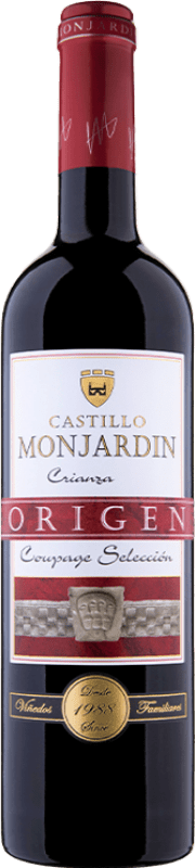 10,95 € Kostenloser Versand | Rotwein Castillo de Monjardín Coupage Selección Alterung D.O. Navarra Navarra Spanien Tempranillo, Merlot, Cabernet Sauvignon Flasche 75 cl