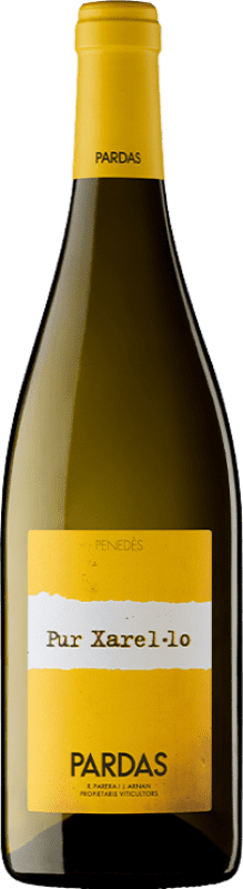 17,95 € Free Shipping | White Wine Pardas Pur Crianza — Aged D.O. Penedès Catalonia Spain Xarel·lo Bottle 75 cl