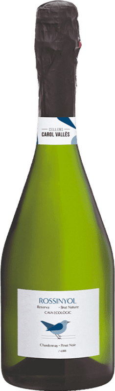 22,95 € Envio grátis | Espumante branco Carol Vallès Rossinyol Brut Nature Grande Reserva D.O. Cava Catalunha Espanha Pinot Preto, Chardonnay Garrafa 75 cl