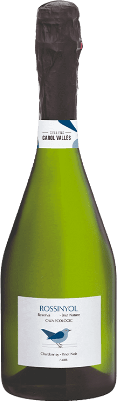 23,95 € Envoi gratuit | Vin Mousseux Blanc Carol Vallès Rossinyol Brut Nature Grande Réserve D.O. Cava Catalogne Espagne Pinot Noir, Chardonnay 75 cl