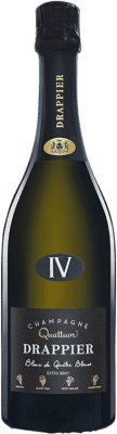 93,95 € 免费送货 | 白起泡酒 Drappier Quattuor Blanc de Quatre Blancs A.O.C. Champagne 香槟酒 法国 Chardonnay, Petit Meslier 瓶子 75 cl