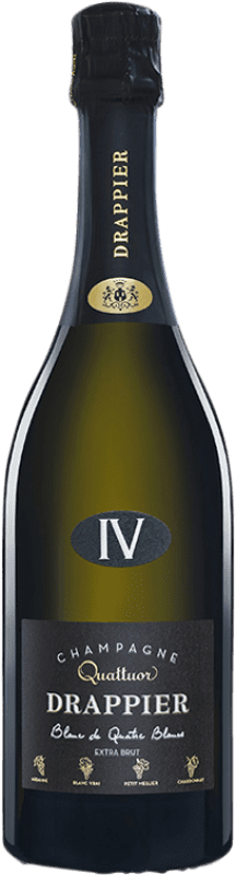 157,95 € Envio grátis | Espumante Branco Drappier Quattuor Blanc de Quatre Blancs A.O.C. Champagne Champagne França Chardonnay, Petit Meslier 75 cl