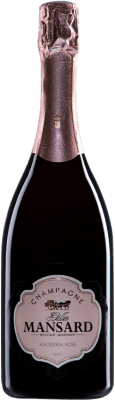 46,95 € Envio grátis | Espumante rosé Gilles Mansard Ancestral Rosé A.O.C. Champagne Champagne França Pinot Preto, Chardonnay, Pinot Meunier Garrafa 75 cl