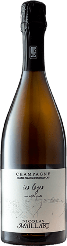 121,95 € Envio grátis | Espumante branco Nicolas Maillart Les Loges Premier Cru A.O.C. Champagne Champagne França Pinot Preto Garrafa 75 cl