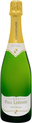 26,95 € Kostenloser Versand | Weißer Sekt Paul Leredde Carte Blanche A.O.C. Champagne Champagner Frankreich Spätburgunder, Chardonnay, Pinot Meunier Flasche 75 cl