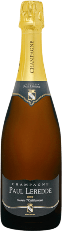 32,95 € Envío gratis | Espumoso blanco Paul Leredde Cuvée Millésimé A.O.C. Champagne Champagne Francia Pinot Meunier Botella 75 cl