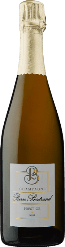 42,95 € 免费送货 | 白起泡酒 Pierre Bertrand Prestige — 尊贵 A.O.C. Champagne 香槟酒 法国 Pinot Noir — 黑皮诺, Chardonnay — 莎当妮 75 cl