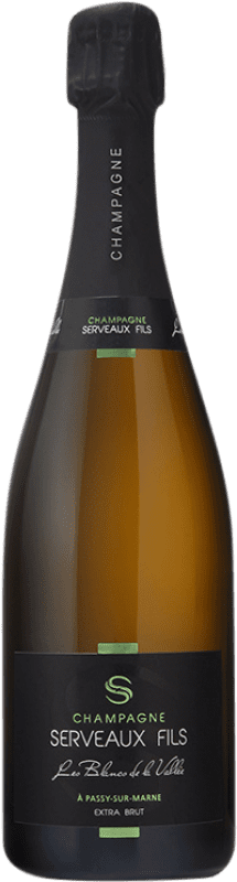 61,95 € Envío gratis | Espumoso blanco Serveaux Les Blancs de la Vallée Extra Brut A.O.C. Champagne Champagne Francia Chardonnay Botella 75 cl