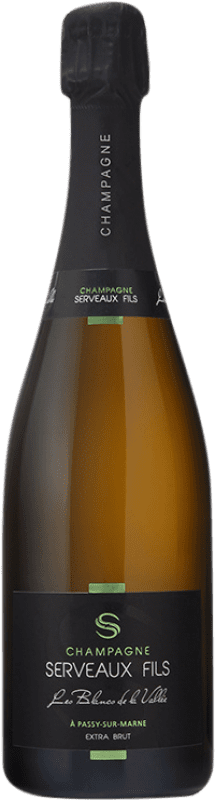 47,95 € 送料無料 | 白のスパークリングワイン Serveaux Les Blancs de la Vallée Extra Brut — エクストラ・ブリュット A.O.C. Champagne シャンパン フランス Chardonnay — シャルドネ 75 cl