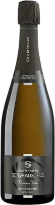 56,95 € Envío gratis | Espumoso blanco Serveaux Raisins Noirs Extra Brut A.O.C. Champagne Champagne Francia Pinot Negro, Pinot Meunier Botella 75 cl