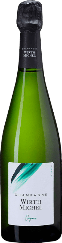 51,95 € Envio grátis | Espumante branco Wirth Michel Origines Extra Brut A.O.C. Champagne Champagne França Chardonnay, Pinot Meunier Garrafa 75 cl