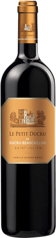54,95 € Бесплатная доставка | Красное вино Château Ducru-Beaucaillou Le Petit Ducru A.O.C. Saint-Julien Франция Merlot — Мерло, Cabernet Sauvignon — Каберне Совиньон, Petit Verdot 75 cl
