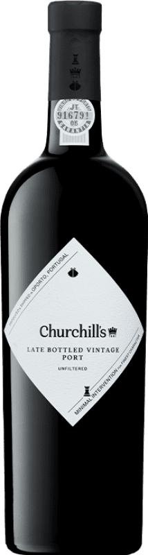 24,95 € Kostenloser Versand | Rotwein Churchill's Unfiltered LBV Late Bottled Vintage I.G. Porto Porto Portugal Touriga Franca, Touriga Nacional, Tinta Roriz, Tinta Cão, Tinta Barroca, Tinta Francisca Flasche 75 cl