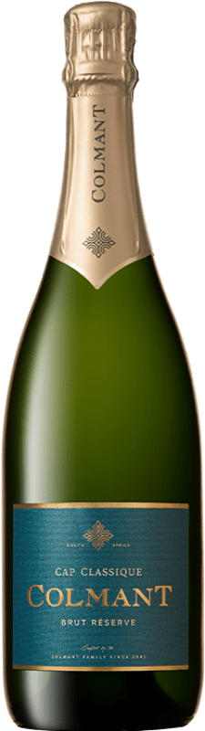 37,95 € Free Shipping | White Sparkling Wine Colmant Brut Classic Reserve — Aged I.G. Franschhoek South Africa Pinot Noir, Chardonnay Bottle 75 cl