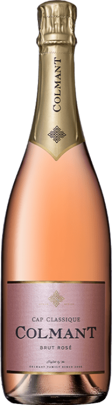 34,95 € Free Shipping | Rosé Sparkling Wine Colmant Brut Classic, Rosé I.G. Franschhoek South Africa Pinot Noir, Chardonnay Bottle 75 cl