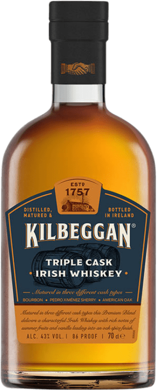 41,95 € 送料無料 | ウイスキーシングルモルト Kilbeggan Triple Cask アイルランド ボトル 70 cl