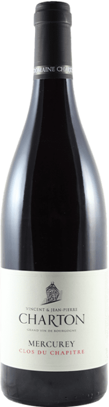 56,95 € Бесплатная доставка | Красное вино Domaine Charton Clos du Chapitre A.O.C. Mercurey Франция Pinot Black бутылка 75 cl