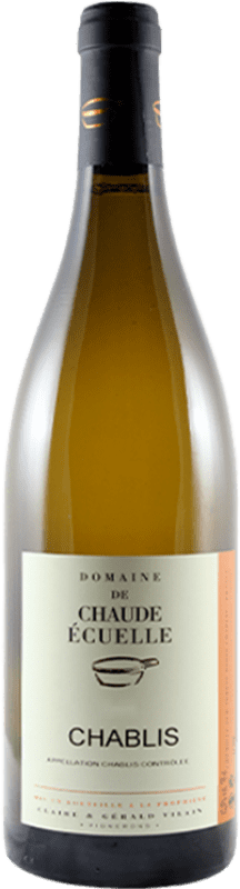 21,95 € Бесплатная доставка | Белое вино Chaude Écuelle A.O.C. Chablis Франция Chardonnay бутылка 75 cl