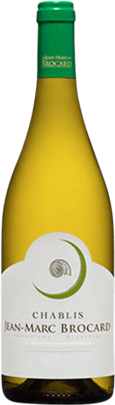 22,95 € Бесплатная доставка | Белое вино Jean-Marc Brocard A.O.C. Chablis Франция Chardonnay бутылка 75 cl