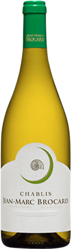 22,95 € Spedizione Gratuita | Vino Bianco Jean-Marc Brocard A.O.C. Chablis Francia Chardonnay 75 cl