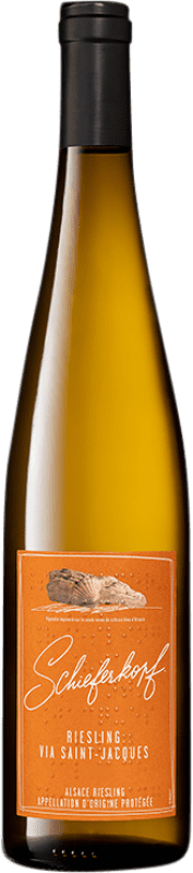 24,95 € Envío gratis | Vino blanco Domaine Schieferkopf Via Saint Jacques A.O.C. Alsace Alsace Francia Riesling Botella 75 cl