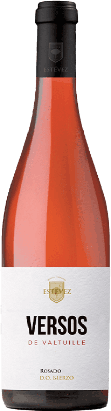 15,95 € Бесплатная доставка | Розовое вино Estévez Versos de Valtuille Rosado D.O. Bierzo Кастилия-Леон Испания Mencía, Bastardo, Godello бутылка 75 cl