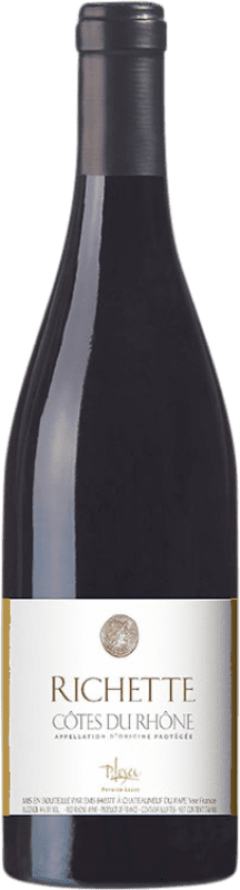 9,95 € Бесплатная доставка | Красное вино Grandes Serres Patrick Lesec Richette A.O.C. Côtes du Rhône Рона Франция Syrah, Grenache бутылка 75 cl