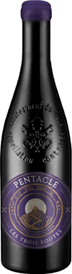 51,95 € Envio grátis | Vinho tinto Heller Pentacle Les Trois Routes A.O.C. Châteauneuf-du-Pape França Grenache, Cinsault Garrafa 75 cl