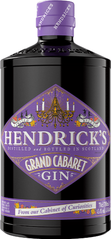 46,95 € Kostenloser Versand | Gin Hendrick's Gin Grand Cabaret Schottland Großbritannien Flasche 70 cl