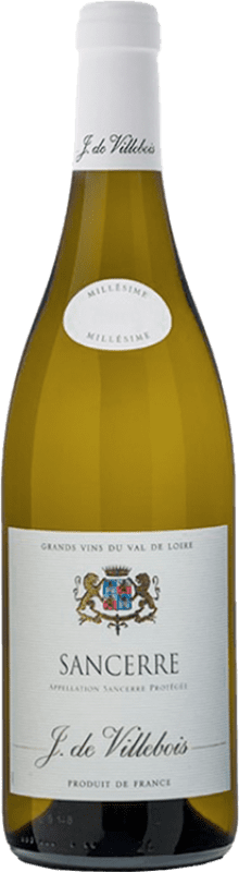 33,95 € Envoi gratuit | Vin Blanc J de Villebois A.O.C. Sancerre France Sauvignon Bouteille 75 cl