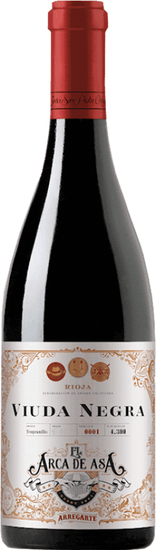 39,95 € Free Shipping | Red wine Javier San Pedro Viuda Negra Arca de Asa D.O.Ca. Rioja The Rioja Spain Tempranillo Bottle 75 cl