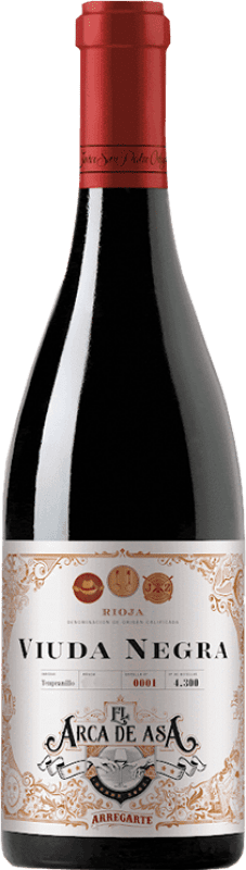 39,95 € Envío gratis | Vino tinto Javier San Pedro Viuda Negra Arca de Asa D.O.Ca. Rioja La Rioja España Tempranillo Botella 75 cl