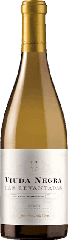 12,95 € Envío gratis | Vino blanco Javier San Pedro Viuda Negra Las Levantadas D.O.Ca. Rioja La Rioja España Viura, Malvasía, Tempranillo Blanco Botella 75 cl