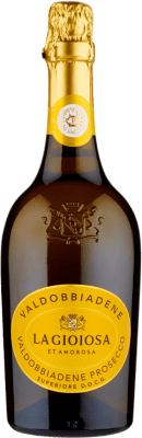 21,95 € Spedizione Gratuita | Spumante rosato La Gioiosa Superiore D.O.C.G. Prosecco di Conegliano-Valdobbiadene Italia Glera Bottiglia 75 cl