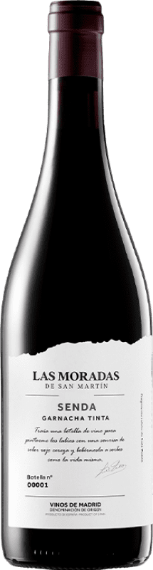 14,95 € 免费送货 | 红酒 Las Moradas Senda D.O. Vinos de Madrid 马德里社区 西班牙 Grenache 瓶子 75 cl