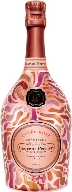 139,95 € Kostenloser Versand | Rosé Sekt Laurent Perrier Metal Jacket Pétalos Cuvée, Rosé A.O.C. Champagne Champagner Frankreich Pinot Noir — Spätburgunder Flasche 75 cl