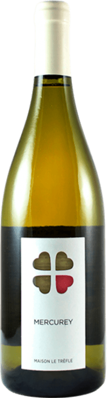 47,95 € Envío gratis | Vino Blanco Le Tréfle A.O.C. Mercurey Francia Chardonnay 75 cl