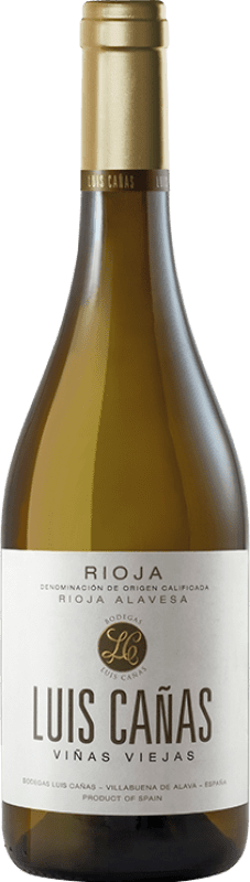 14,95 € 免费送货 | 白酒 Luis Cañas Viñas Viejas Blanco D.O.Ca. Rioja 拉里奥哈 西班牙 Viura, Malvasía 瓶子 75 cl