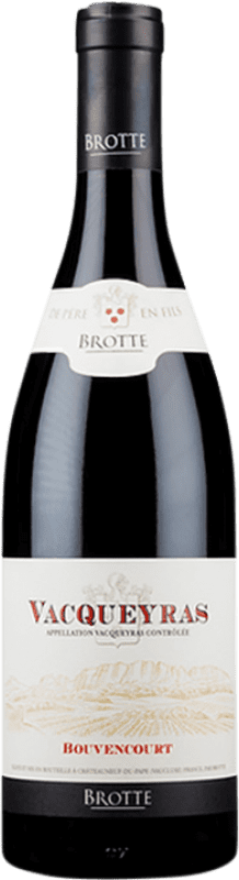 41,95 € 免费送货 | 红葡萄酒 Brotte Bouvencourt A.O.C. Vacqueyras 法国 Syrah — 西拉, Garnacha — 歌海娜 75 cl