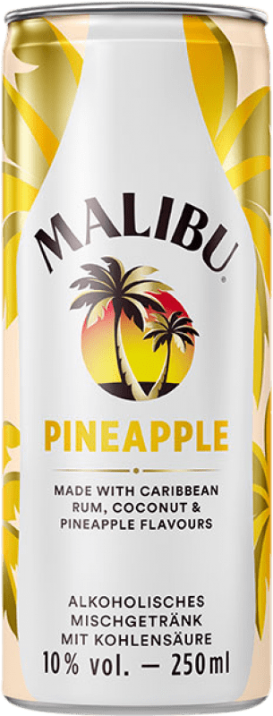 2,95 € Envoi gratuit | Rhum Malibu Fizzy Pineapple Barbade Boîte 25 cl