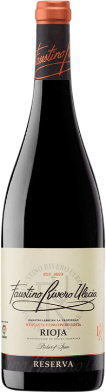 7,95 € 免费送货 | 红酒 Marqués del Atrio Faustino Rivero Ulecia 预订 D.O.Ca. Rioja 拉里奥哈 西班牙 Tempranillo, Grenache 瓶子 75 cl