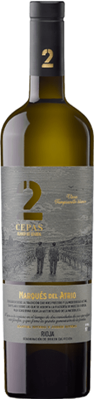 22,95 € Envoi gratuit | Vin Rouge Marqués del Atrio Dos Cepas D.O.Ca. Rioja La Rioja Espagne Tempranillo, Viura Bouteille 75 cl