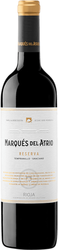 14,95 € Бесплатная доставка | Красное вино Marqués del Atrio Резерва D.O.Ca. Rioja Ла-Риоха Испания Tempranillo — Темпранильо, Graciano — Грасиано 75 cl