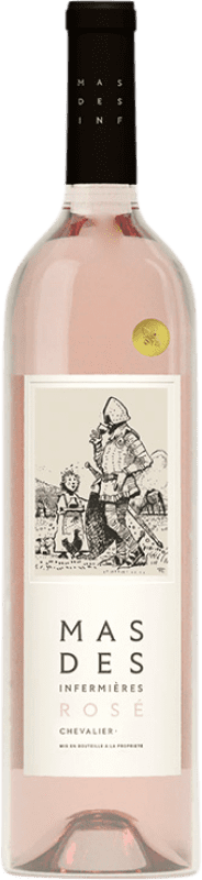 39,95 € Spedizione Gratuita | Vino rosato Mas des Infermières Chevalier Rosé A.O.C. Côtes du Luberon Francia Syrah, Grenache, Clairette Blanche Bottiglia 75 cl