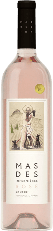 39,95 € 免费送货 | 玫瑰酒 Mas des Infermières Source Rosé A.O.C. Côtes du Luberon 法国 Syrah, Grenache 瓶子 75 cl